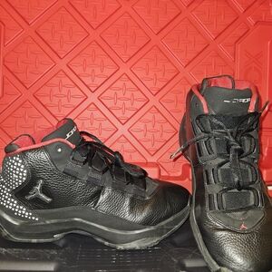 Black and Red Jordan Sneakers